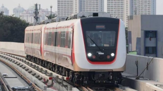 Ilustrasi LRT Jakarta