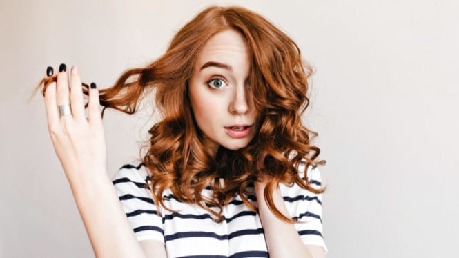 Ilustrasi rambut ikal