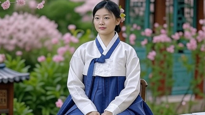 Ilustrasi pengantin Korea