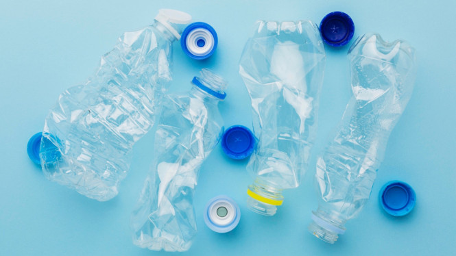 Ilustrasi sampah plastik.