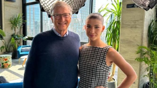 Bill Gates dan putrinya, Phoebe