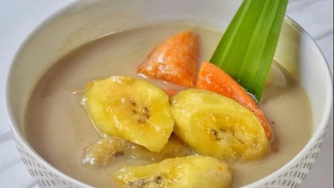 Ilustrasi kolak pisang