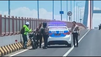 Motor Salah Jalur di Jembatan Suramadu, Polisi Beri Sanksi Tegas