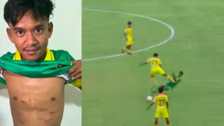 Laga Liga 4 di Bangkalan Berujung Cedera Serius