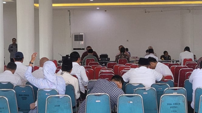 Suasana pemeriksaan di gedung Islamic Center Sumenep