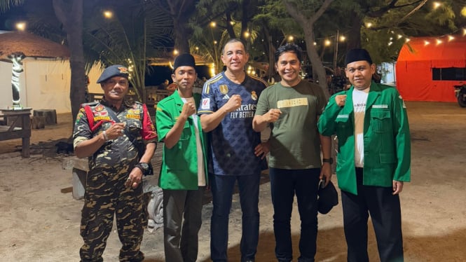 Ketua PW Ansor Jawa Timur Bersama Pangdam V Brawijaya