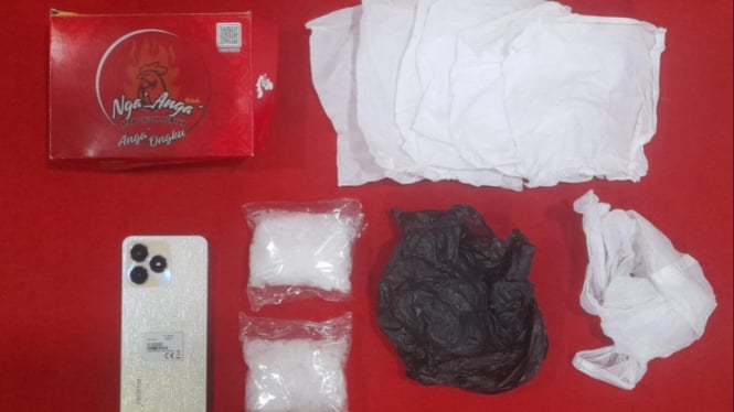 Barang bukti sabu warga Sampang