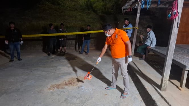 Tempat kejadian perkara di Bangkalan
