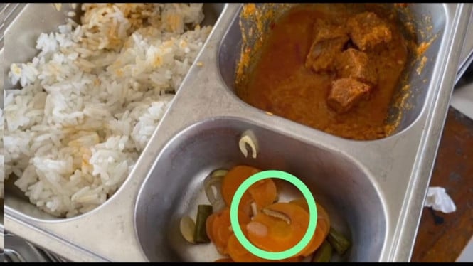 Ulat dalam menu MBG Bangkalan Madura