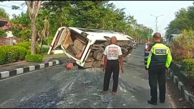 Laka lantas tunggal di Bangkalan