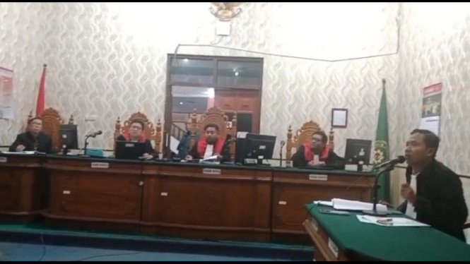 Suasana sidang Pengadilan Negeri Sumenep
