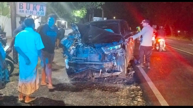 Mobdin Dirut PDAM Bangkalan usai terlibat Lakalantas