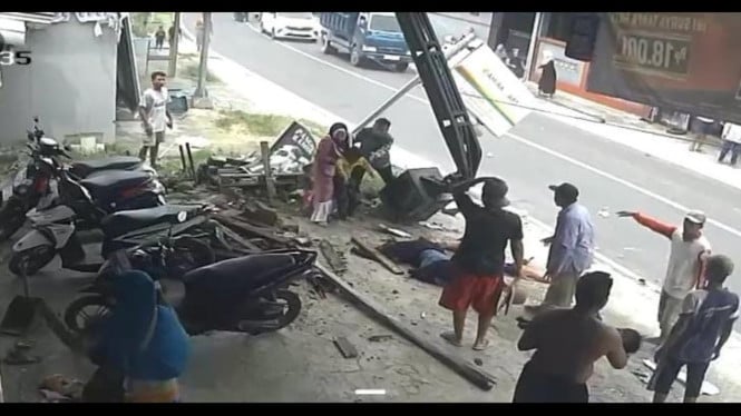 Lokasi laka tunggal maut di Pamekasan