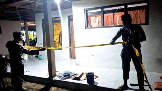 Polisi Pamekasan amankan loksi kejadian ledakan petasan menelan korban jiwa