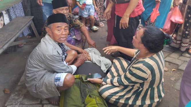 Pria meninggal dunia ditempat saat antar istri ke pasar