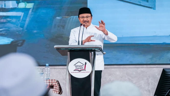 Menteri Sosial, Syaifullah Yusuf saat lakukan kunjungan kerjanya ke Pamekasan Madura