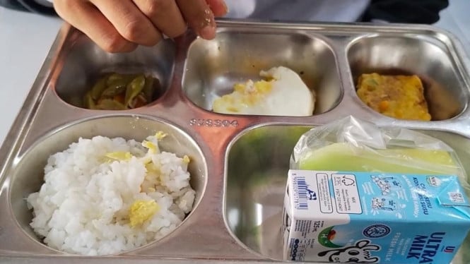 Salah satu contoh porsi MBG di Bangkalan yang terbaru
