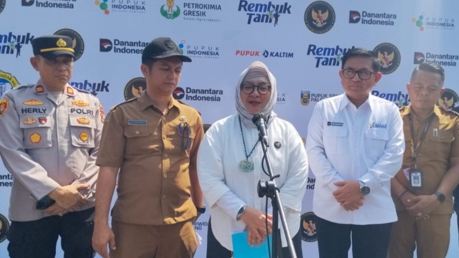 Deputi Bidang Koordinasi Usaha Pangan dan Pertanian Kemenko Pangan, Widi Astuti, saat di Bangkalan