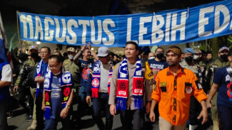 Peringatan Hari Ulang Tahun Arema Berjalan Meriah dan Kondusif