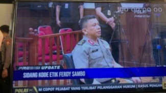 Wajah Ferdy Sambo Datar di Sidang Komisi Kode Etik