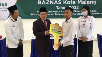 Baznas Kota Malang Salurkan Rp 455 Juta