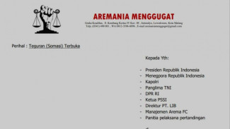 Beredar Somasi Terbuka dari Aremania Untuk Presiden