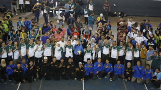 21 Karang Taruna Bersaing Rebut Piala Bupati Jombang Dalam Turnamen Bola Voli