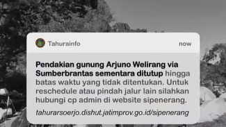Pasca Pendaki Meninggal Dunia Jalur via Pendakian via Sumber Brantas Tutup Sementara
