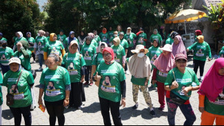 Relawan Asandra Bikin Gerakan Senam Sehat dan Penyuluhan Stunting di Kota Batu