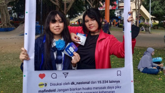 Jelang Pemilu, Mafindo Bikin Kampanye Anti Hoaks di Alun-alun Merdeka Malang