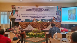 Optimalkan dan Jaga Masa Depan Irigasi, DPUPR Kota Batu Gandeng HIPPA/P3A