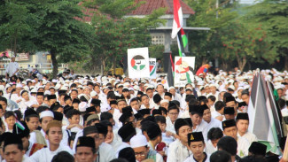 12 Ribu Santri Tebuireng Jombang Doakan Keselamatan Rakyat Palestina