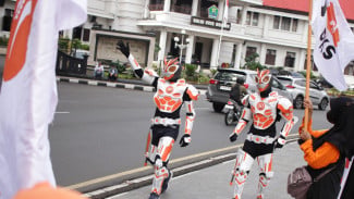 Awali Masa Kampanye PKS Kota Malang Oranyekan Alun-Alun Tugu