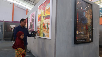 Tahun Politik, Komunitas Pelukis Jombang Hadirkan Kesejukan Lewat Pameran