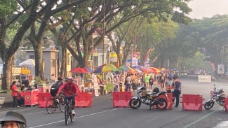 Paguyuban Pedagang Museum Brawijaya Mengeluh Banyak PKL Liar di Simpang Balapan saat CFD