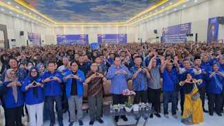 SBY Ajak Ribuan Kader Demokrat di Malang Total Dukung Prabowo-Gibran