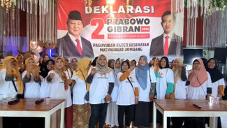 2 Pekan Jelang Pilpres, Kader Kesehatan di Jombang Deklarasi Dukung Prabowo Gibran