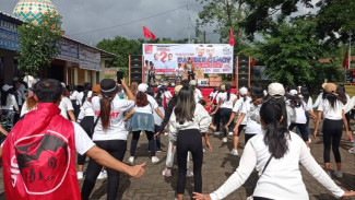 Senam Gemoy Jadi Ajang Solidkan Dukungan Untuk Prabowo-Gibran Jelang Coblosan