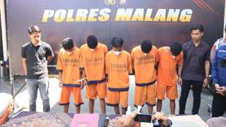 Polisi Tangkap 5 Pemuda NTT Pelaku Pengrusakan Rumah Kontrakan di Malang