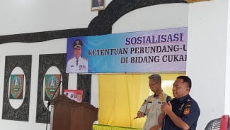Sosialisasi Ketentuan Perundangan Cukai, Satpol PP Jombang Libatkan Linmas
