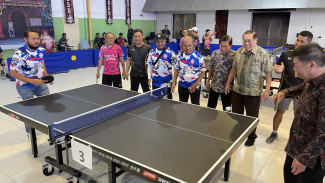 Kejuaraan Tenis Meja Bhayangkara EAK Cup Jadi Ajang Reuni Atlet Veteran Malang