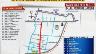 Car Free Night di Jombang, Ini 18 Jalan yang Ditutup