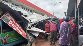 Angin Kencang dan Hujan Sebabkan Pohon Tumbang hingga Longsor di Beberapa Titik
