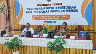 Jamin Mutu Pendidikan Pelajar SD, Pengawas Sekolah di Jombang Ikuti Bimtek