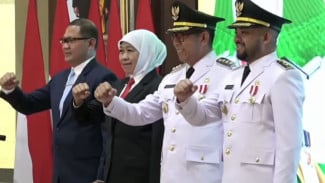 Khofifah Pimpin Sertijab, Beri Pesan Sinergi Asta Cita dan Nawa Bhakti Kota Batu