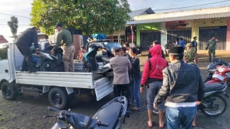Polres Malang Sita 25 Motor Balap Liar dan Sound Horeg di Dau
