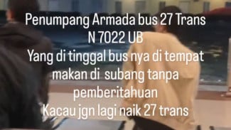 Viral Kisah Penumpang Bus 27Trans Karena Diduga Sempat Ditinggal di Rumah Makan