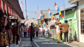 Gaung Pekik Merdeka dari Sudut Pemukiman Padat di Muharto Selatan Kota Malang