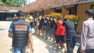 22 Pelajar Konvoi Motor di Jombang Diamankan, 12 Motor Disita Polisi