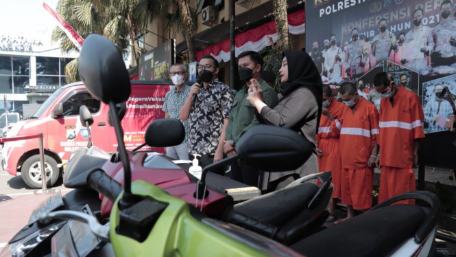 Polresta Malang Kota menangkap pelaku pencurian kendaraan bermotor